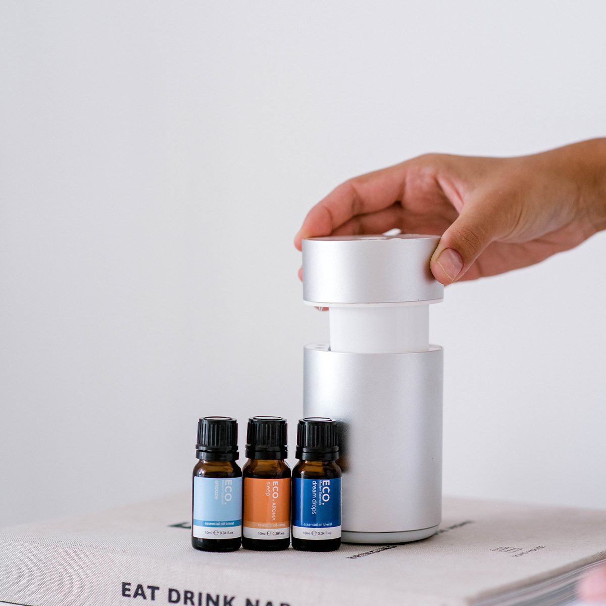 Nebulizing Diffuser & Goodnight Oil Trio Collection