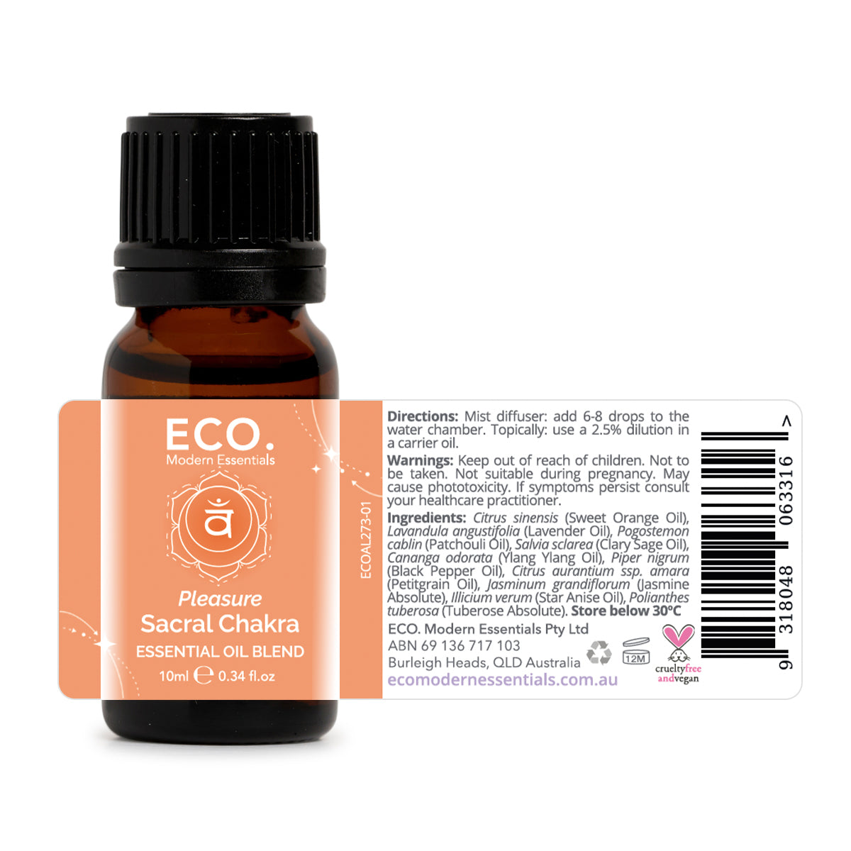Pleasure Sacral Chakra Essential Oil Blend
