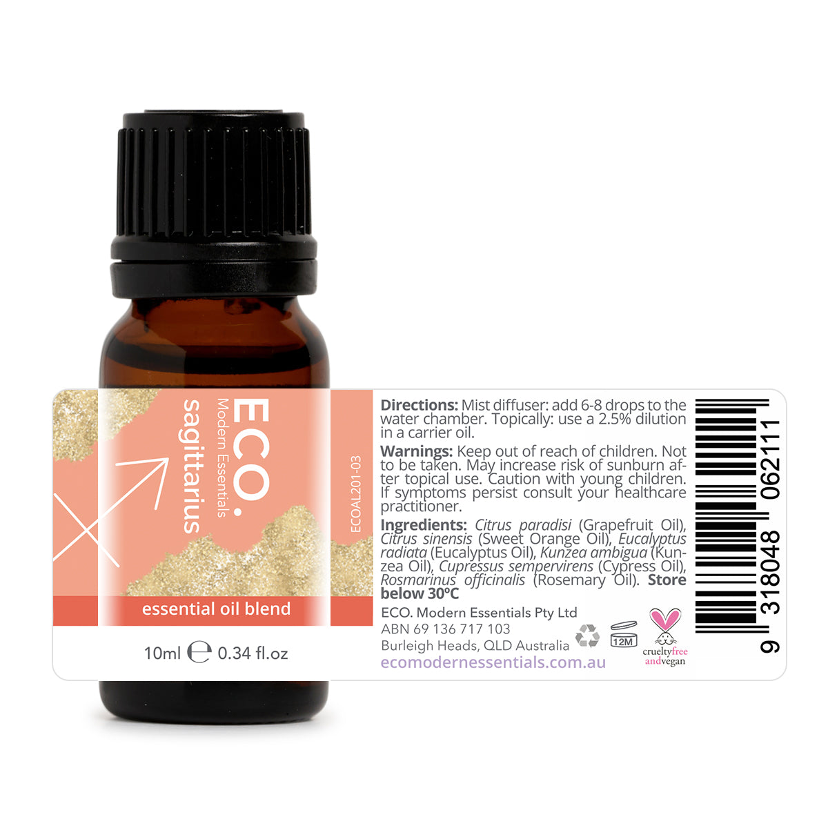 Sagittarius Zodiac Sign Essential Oil Blend