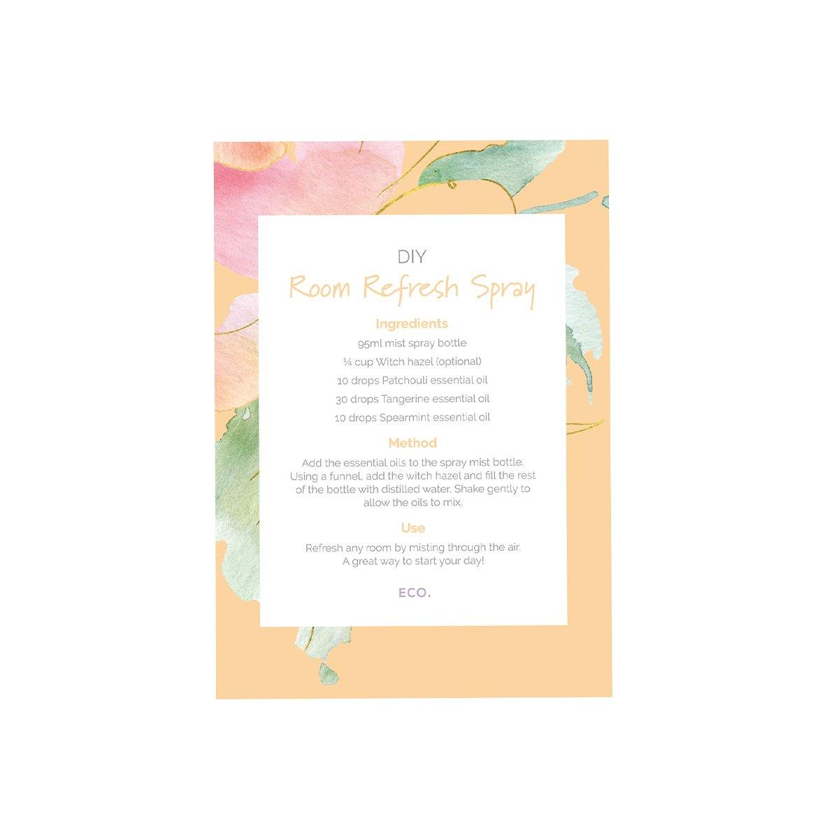 Room Refresh Spray Recipe Card - ECO. Modern Essentials
