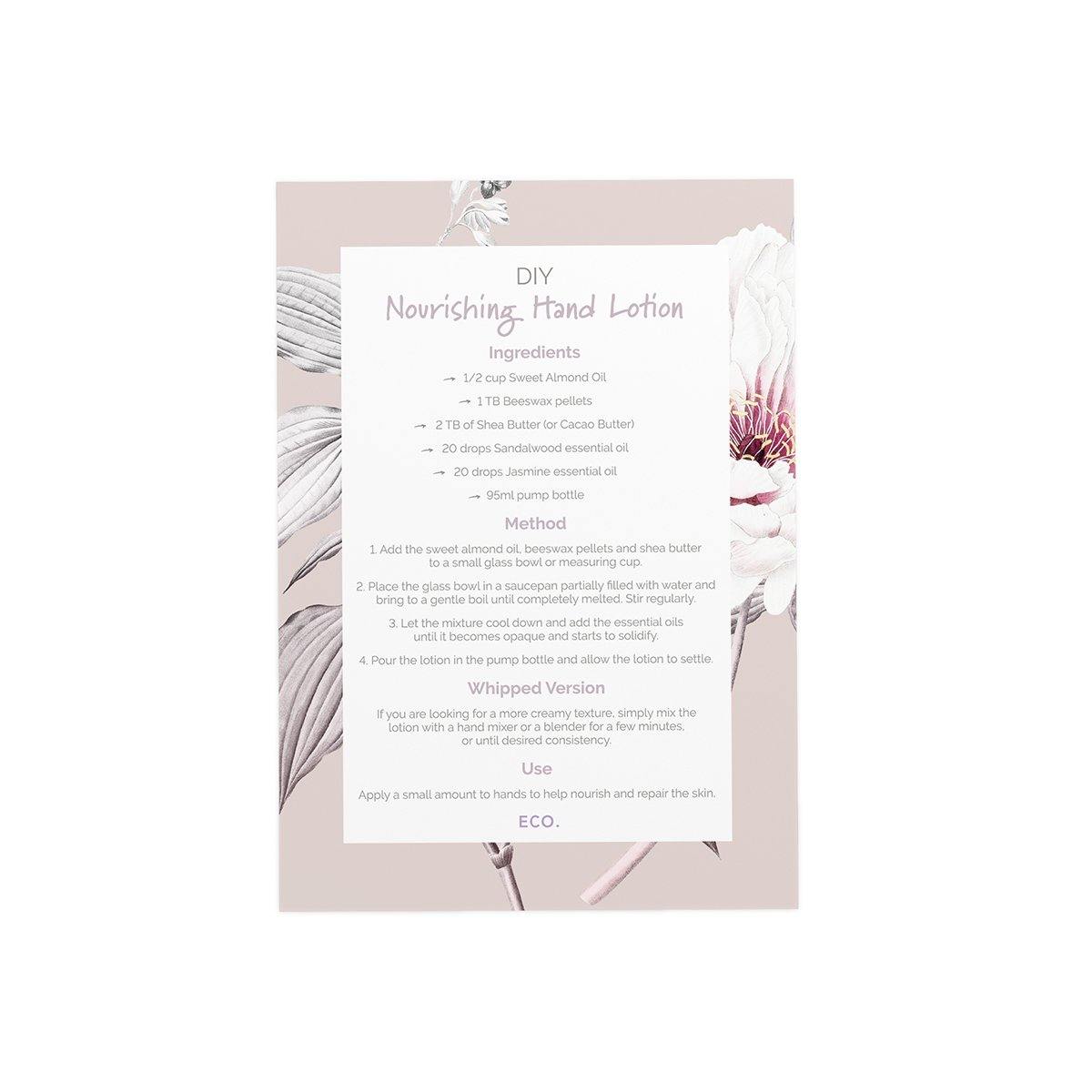 Nourishing Hand Butter Recipe Card - ECO. Modern Essentials