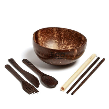 Coconut Bowl & Cutlery Set - ECO. Modern Essentials